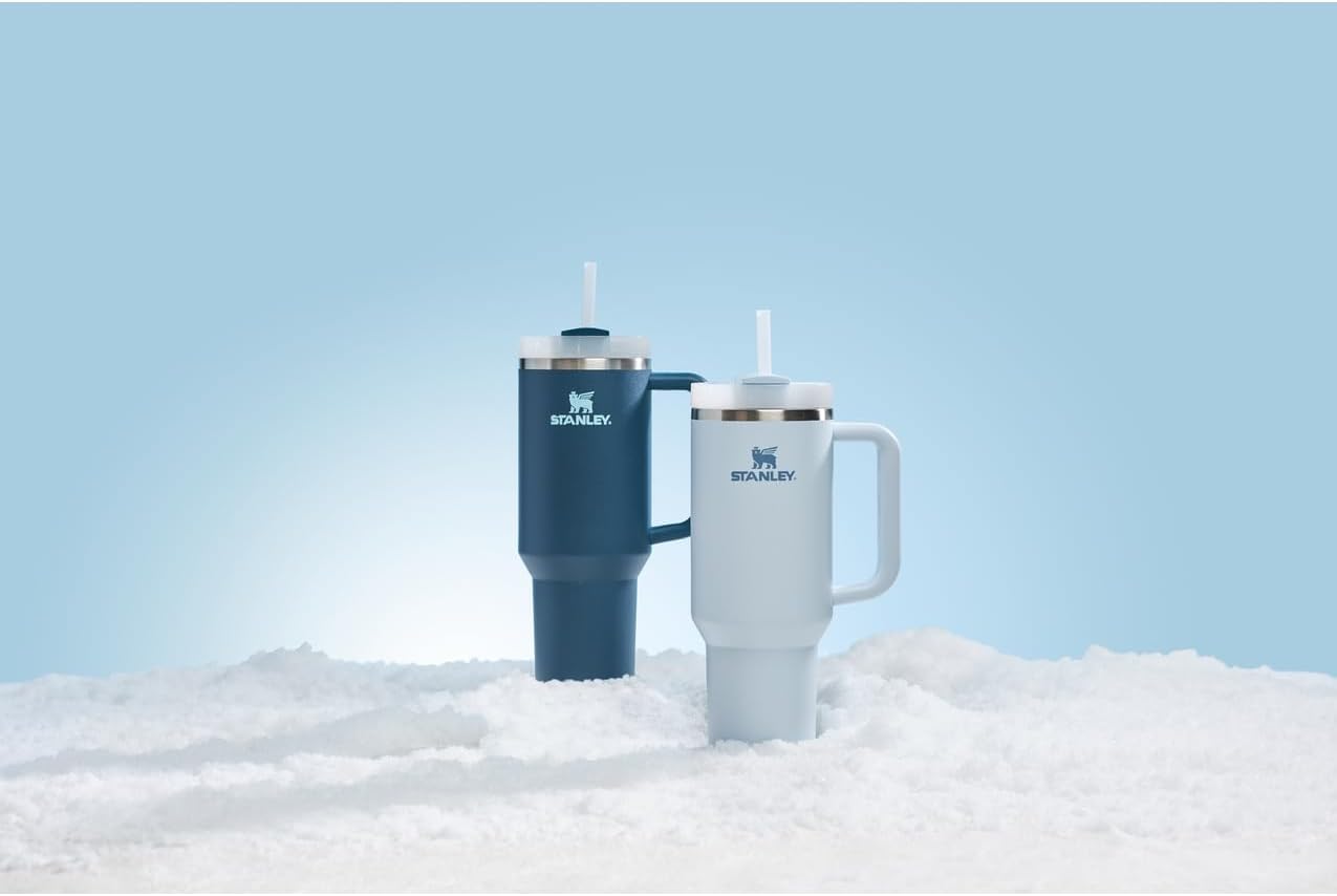 Tumbler with Handle and Straw