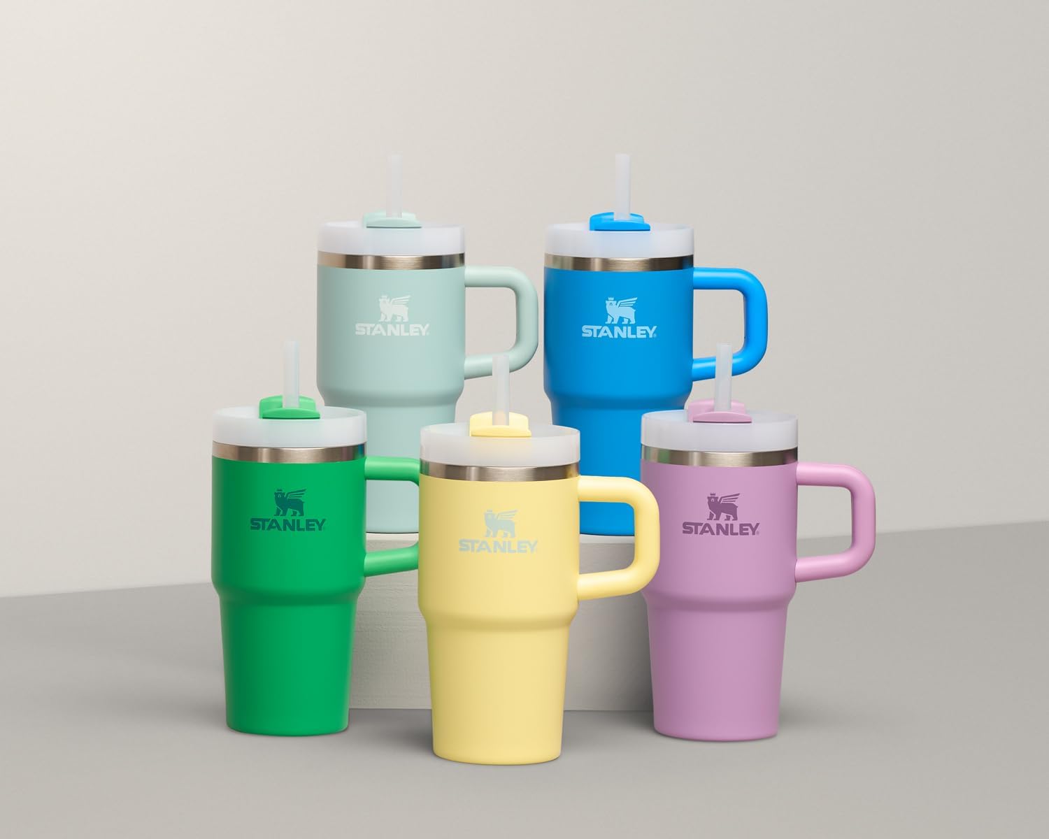 Tumbler with Handle and Straw - Image 3