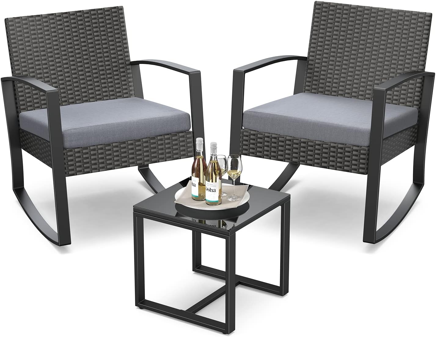 3 Pieces Patio Furniture Set