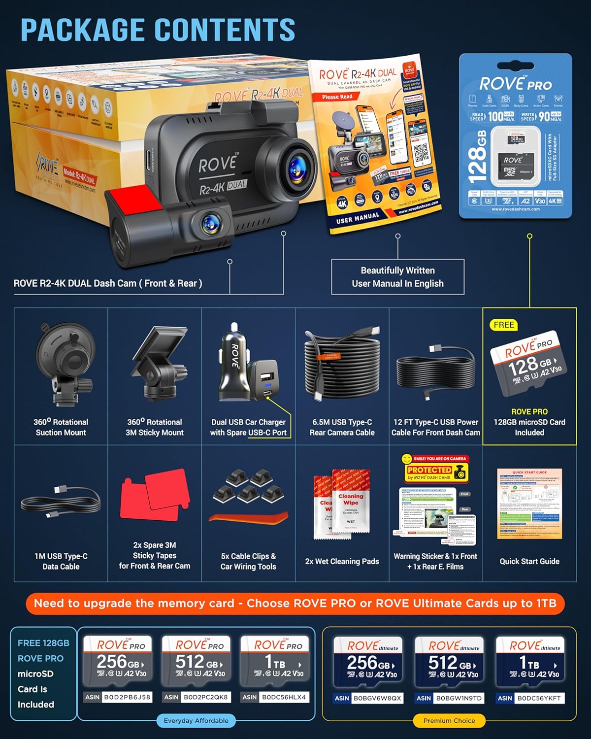 Dash Cam Front and Rear - Image 2
