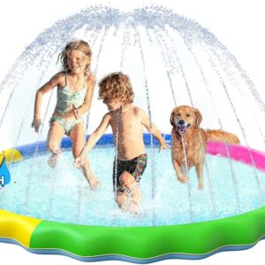 VISTOP Non-Slip Splash Pad for Kids and Dog