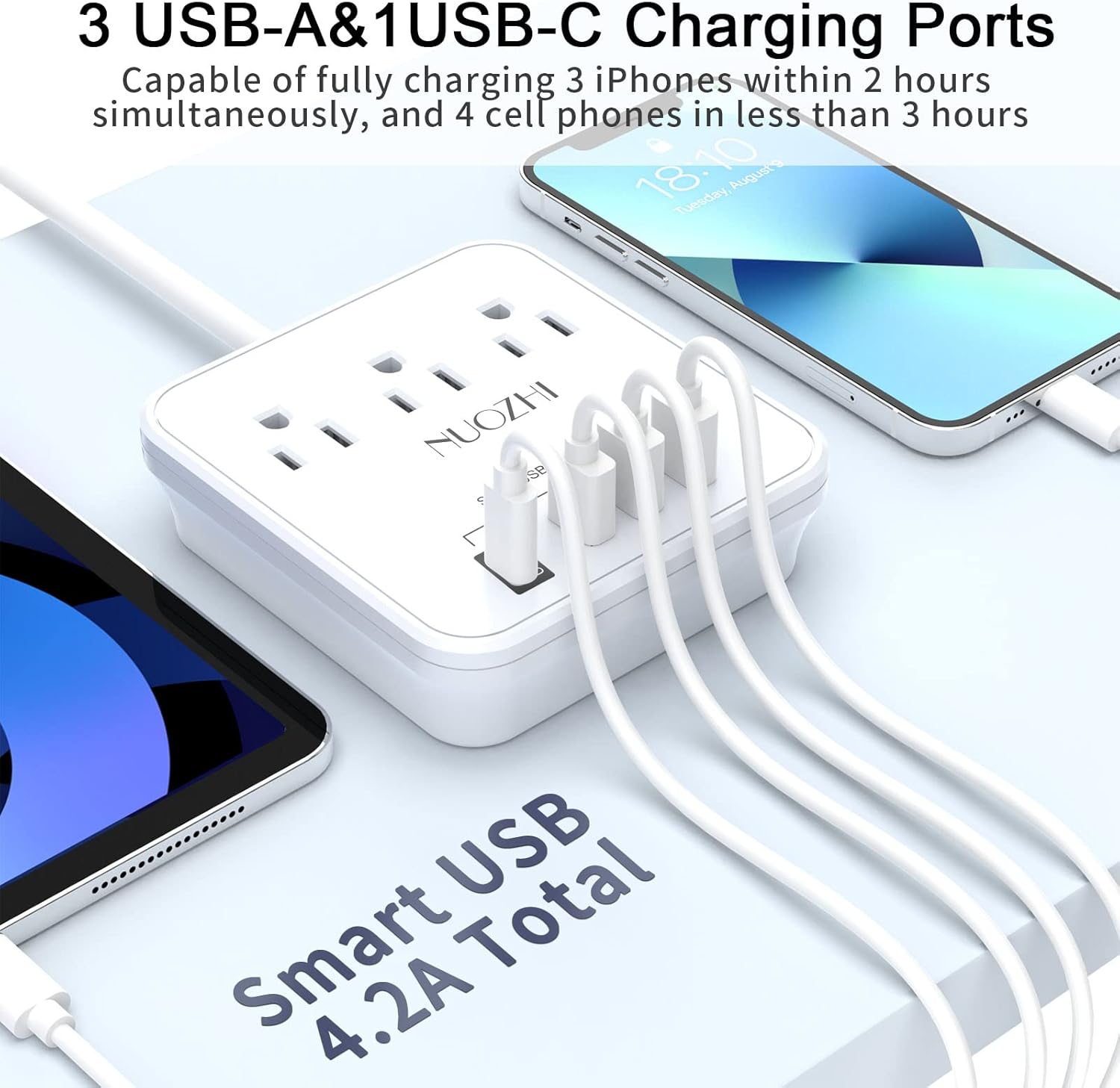 Cruise Essentials,6 Ft Power Strip - Image 3