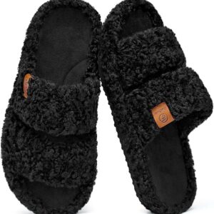 EverFoams Womens Fuzzy Open