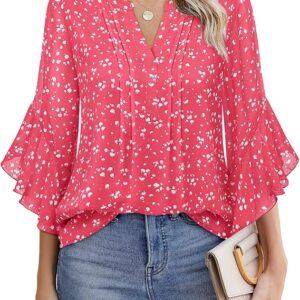 Women's 3/4 Sleeve Tops Dressy