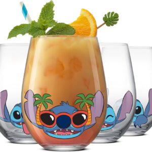 Stitch Silly Sips Stemless Drinking Glasses,