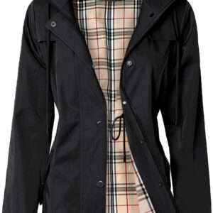 Long Hooded Rain Jacket