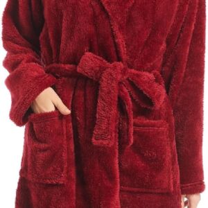 Womens Plush Fleece Robe